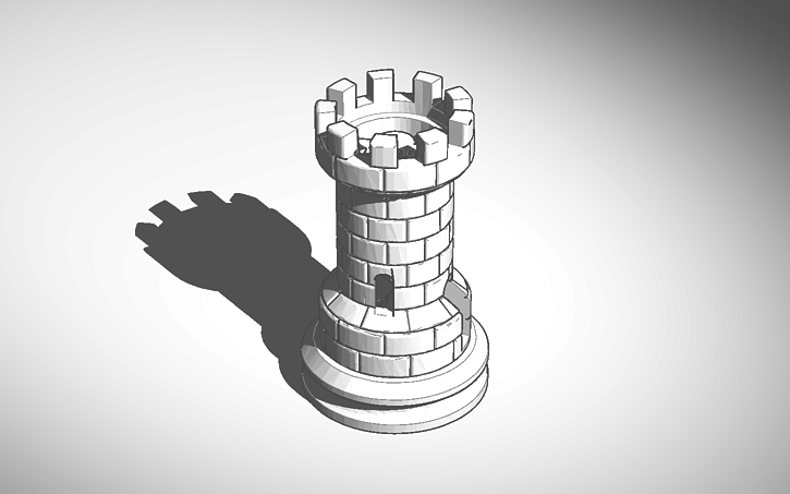 Solidworks Rook Design 3D design Troadey Rook | Tinkercad