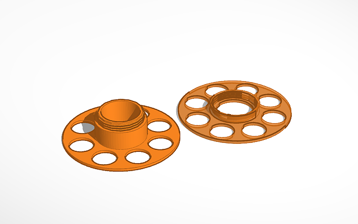 3D design Threaded Spool - Tinkercad