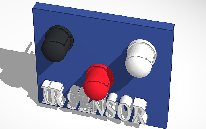 3D design IR SENSOR - Tinkercad