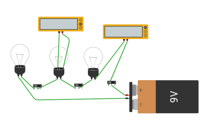 Circuit design Circuito serie - Tinkercad