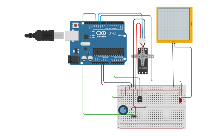 Circuit Design Sensors And Actuators Tinkercad 6137