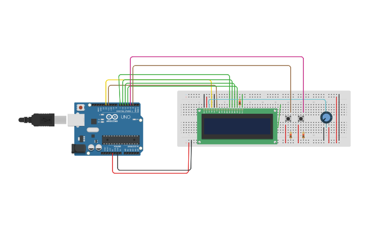 Circuit design contador_intr | Tinkercad