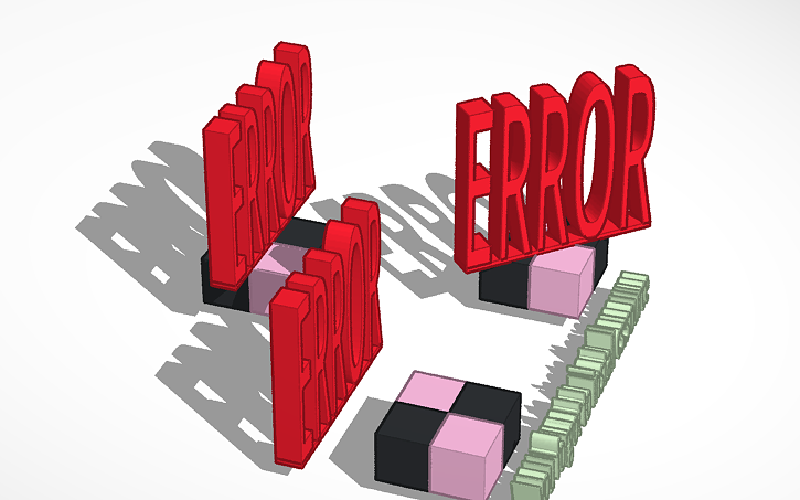 3D design ERROR - Tinkercad