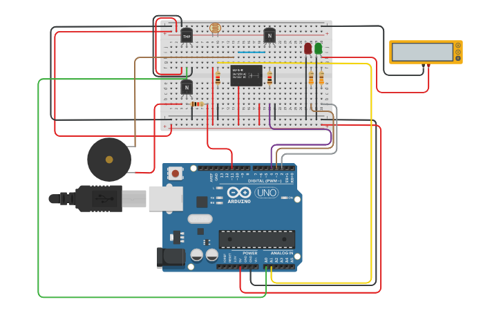 Circuit design ATIVIDADE DE AVALIAÇÃO 2 - Tinkercad