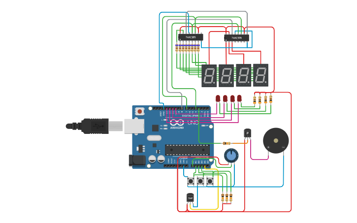Circuit design Multifunction module - Tinkercad