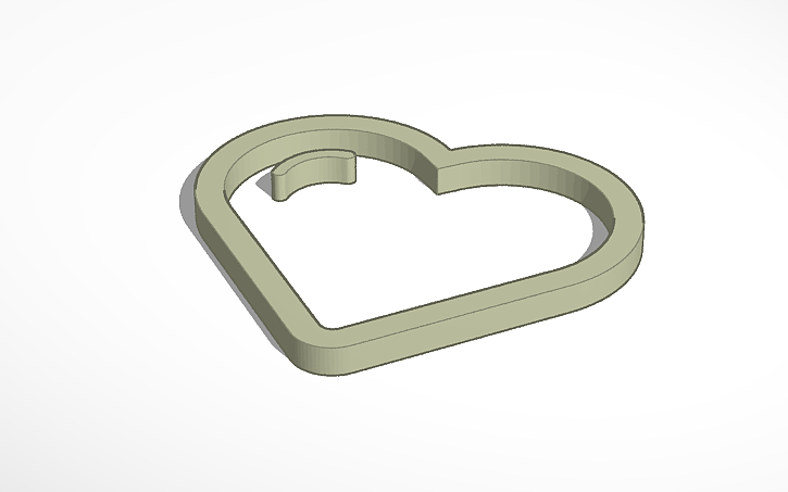 3D design Heart Template Tinkercad 3D design Heart Template Tinkercad