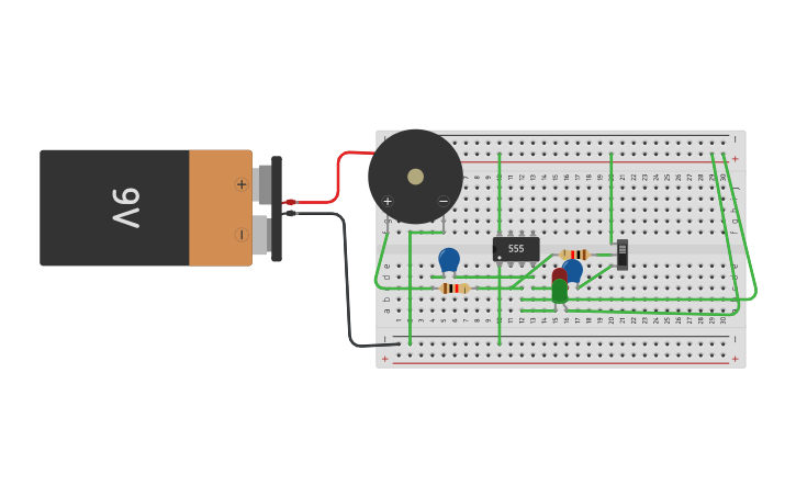 Circuit design door open - Tinkercad