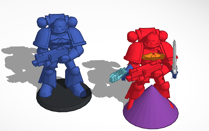 3d Design Space Marines Tinkercad 