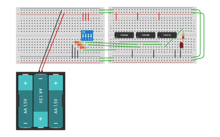 Circuit design Implementación Real | Tinkercad