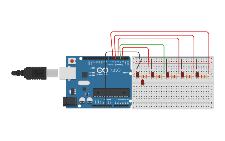 Circuit design KARA ŞİMŞEK UYGULAMASI - Tinkercad