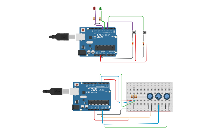 Circuit design Tugas 4 Sistem Tertanam_120140034 - Tinkercad