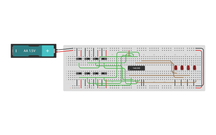 Circuit Design Activity6 4 Bit Adder Tinkercad 1343