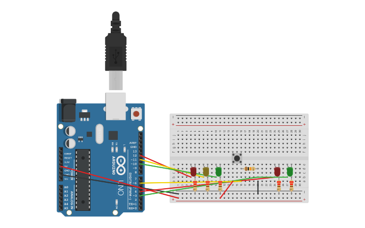 Circuit design practica 4 | Tinkercad
