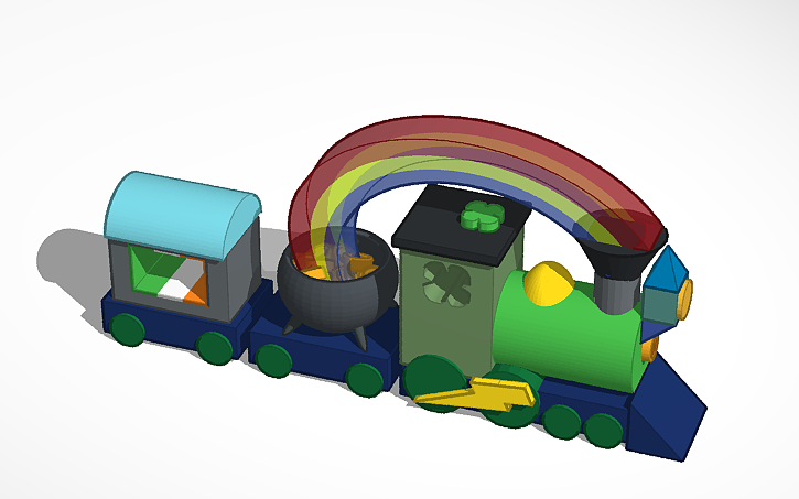 3D design Patrick's train - Tinkercad