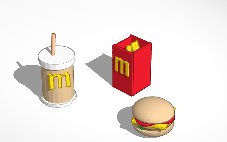 3D design happy meal | Tinkercad