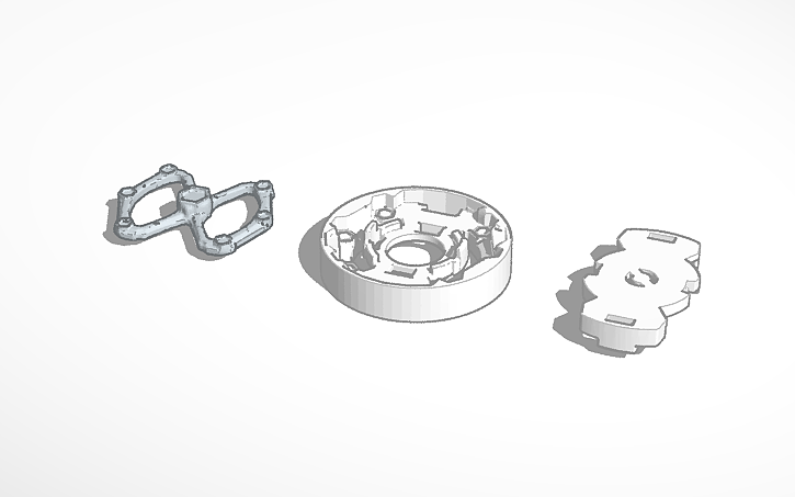 Beyblade Triangle 3D design Beyblade Burst Rise Energy Layer Template - Tinkercad