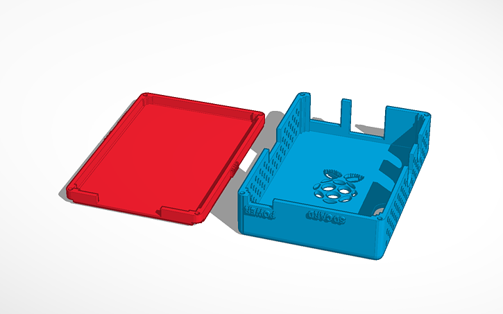 3d Design Raspberry Pi Case With Gpio Slot Tinkercad 1285