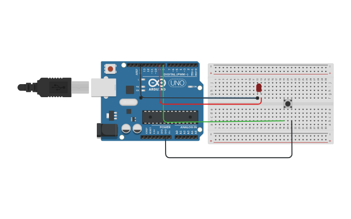 Circuit design switch Button | Tinkercad