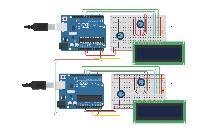 Circuit design i2c - Tinkercad