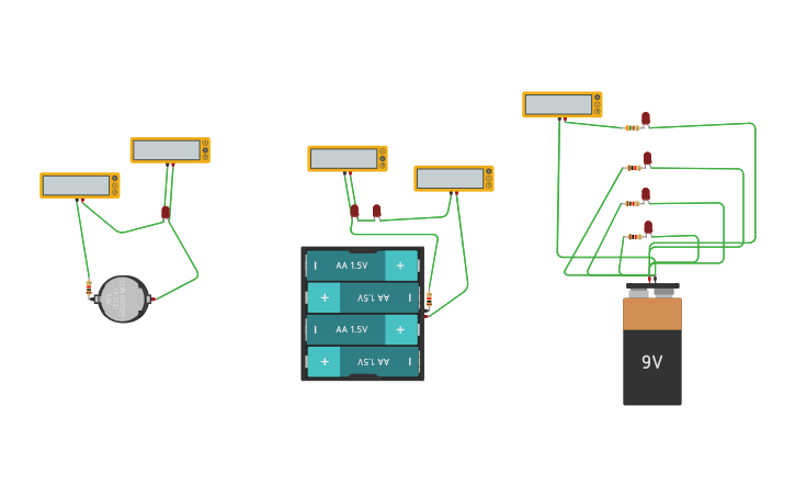 Circuit design Series and parallel | Tinkercad