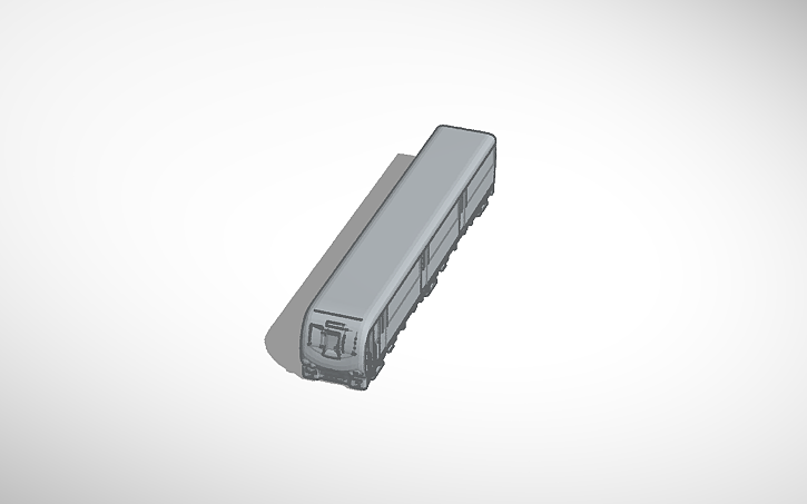 3D design Subway Train - Tinkercad