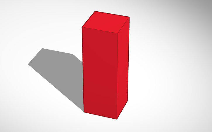 3D design a cuboid - Tinkercad