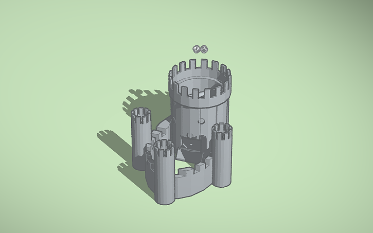 3D design Dice tower - Tinkercad