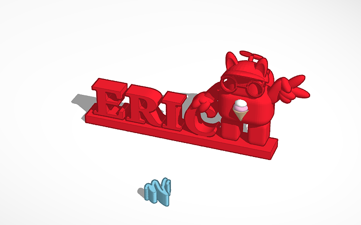 3D Design Name Plate Tinkercad