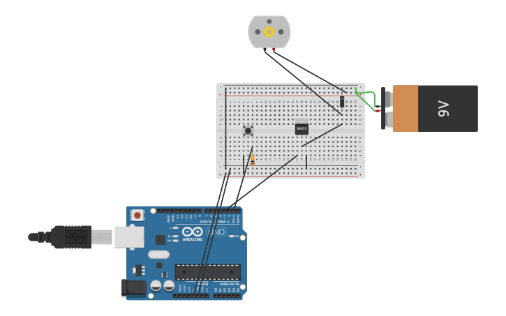 Circuit design Electronics_11_Motorized Pinwheel_3_Period - Tinkercad