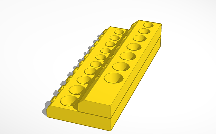 3D design socket organizer 1/4" drive - Tinkercad