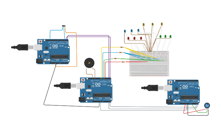 Circuit design Copy of christmas tree music - Tinkercad