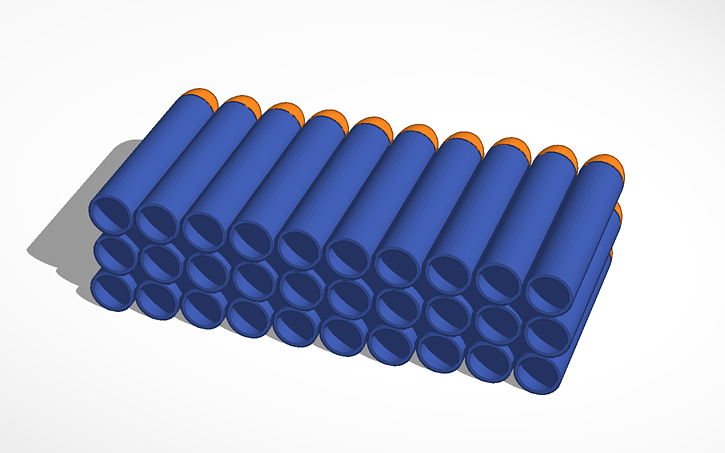 3D Design 3D Printable Nerf Darts actual Size Tinkercad 3d-design-3d-printable-nerf-darts-actual-size-tinkercad