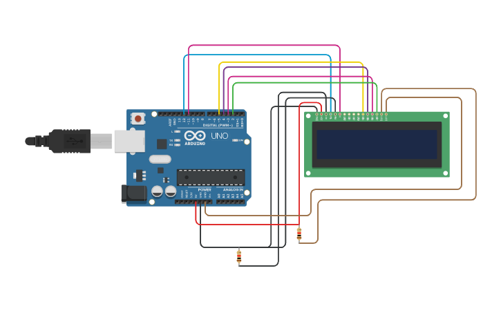 Circuit Design Arduino 1 Lcd Liquid Crystal Display Tinkercad Circuit Design Arduino 1 Lcd Liquid Crystal Display Tinkercad