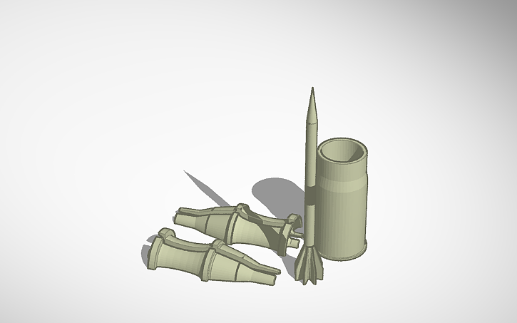 Aphefssd Shell 3D design APFSDS shell - Tinkercad
