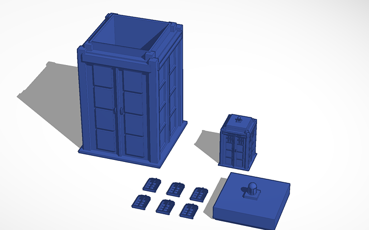 3d Design Tardis Box - Tinkercad