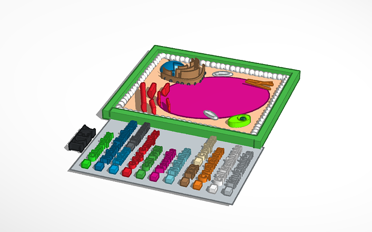 Test Cell Tinker 3D design Plant Cell Project - Tinkercad
