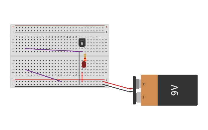 Circuit Design Touch Switch - Tinkercad