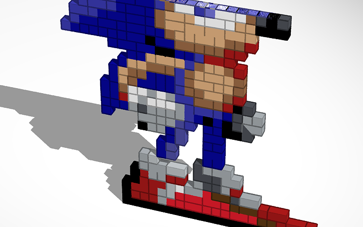 3D design Sonic the Hedgehog | Tinkercad