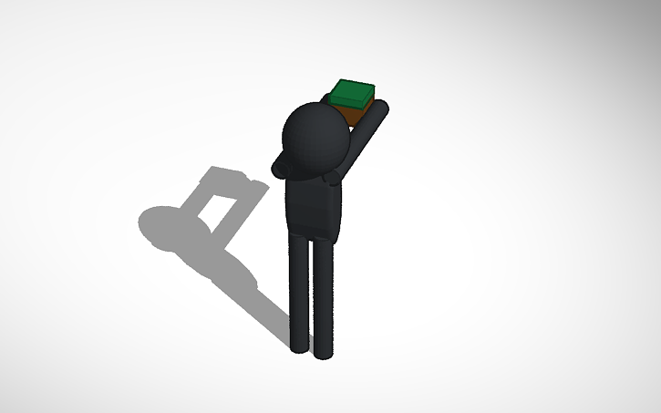 3D design Enderman - Tinkercad