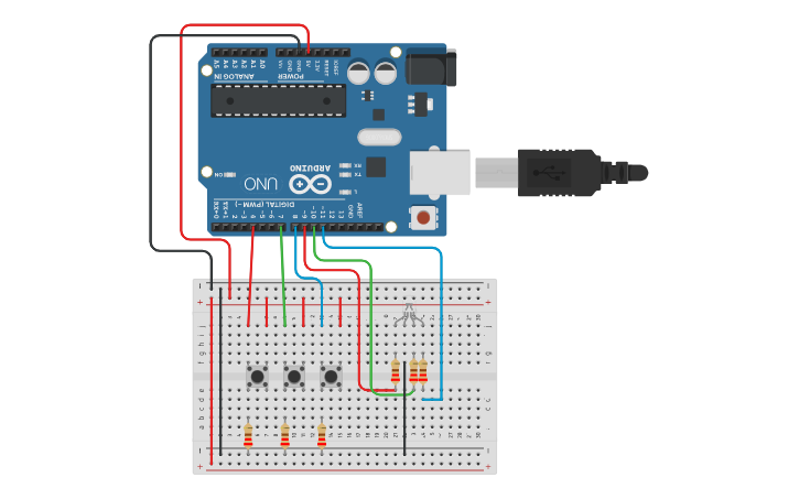 Circuit design RGBInteresante - Tinkercad