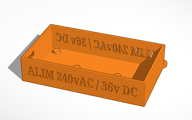 3D design Boite à circuit électronique - Tinkercad