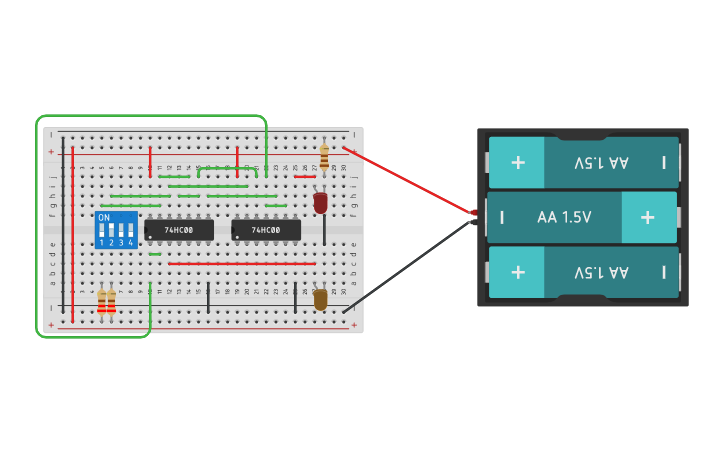 Half Subtractor Tinkercad