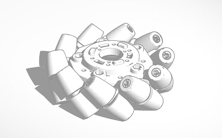 3D design 6in Mecanum Right Wheel Assembly | Tinkercad