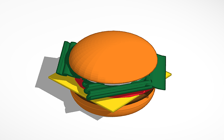 3D design Burger | Tinkercad