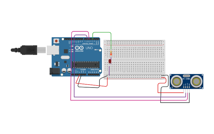 Circuit design LED - Tinkercad