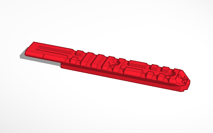 3D design Airsoft SRS-A1 Picatinny Rail | Tinkercad