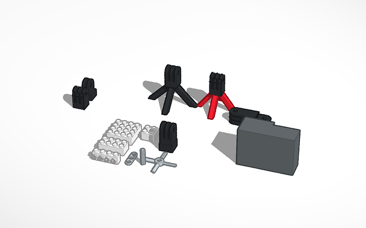 3D design GoPro Mount and Lego | Tinkercad