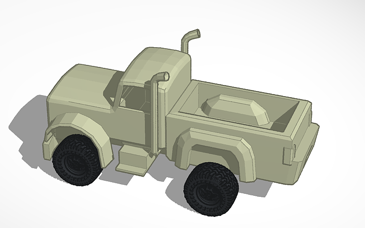 3D design semi truck - Tinkercad