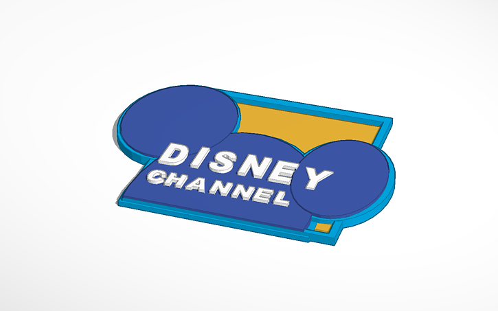 Disney Channel Logo Tinkercad