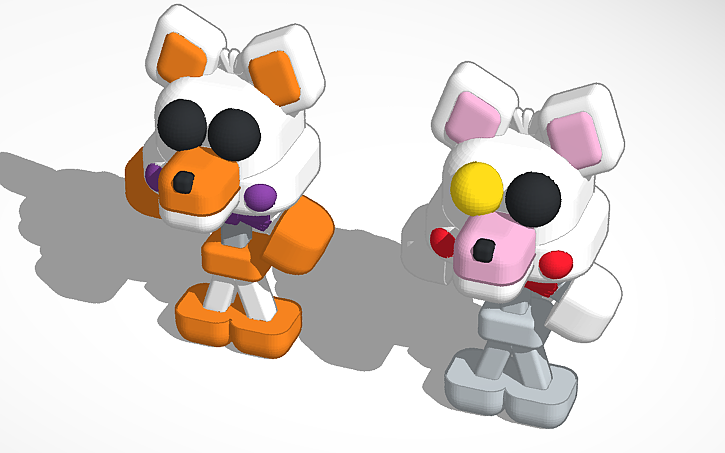 3D design lolbit and mangle - Tinkercad